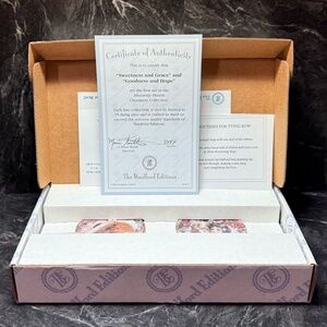 THE BRADFORD EDITIONS “Sweetness and Grace” and “Goodness and Hope” Ornaments